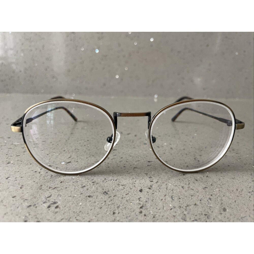 Eyebuydirect Shanghai Round Eyeglasses Frames ONLY 51-19-145 C3 brown bronze